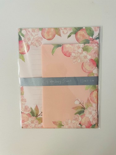 Japanese Letter Writing Set Peach & Sakura Cherry Blossom Pattern Made ...