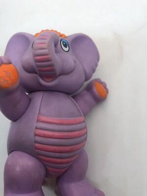 Vintage Puzzle Eleroo 1985 Hasbro Disney bewegliche Figur Kunststoffspielzeug 4 Zoll
