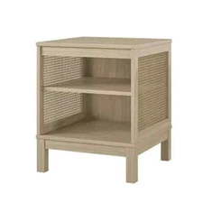 Mainstays Cane Side Table, Spring Pine
