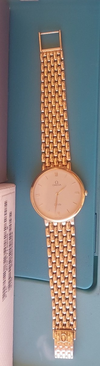 OMEGA De Ville Quartz Watch 1 11/32in 18K 750 Solid Gold 1500/820