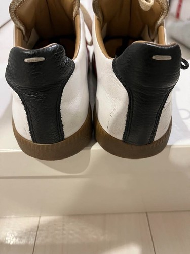 Maison Margiela German trainer Sneakers Shoes Men Size EU 41 White Red With Box - Picture 6 of 9