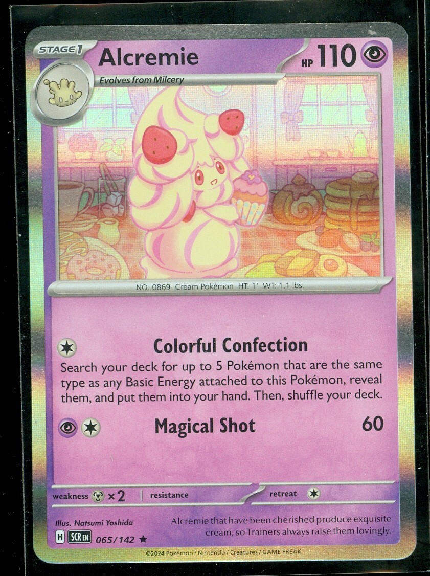 Pokemon ALCREMIE 065/142 - Stellar Crown - RARE HOLO Pokemon ALCREMIE 065/142 - Stellar Crown - RARE HOLO