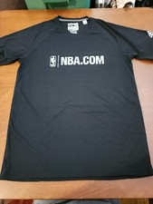 Adidas Ultimate Tee Men's MEDIUM S/S Black 'NBA.COM' Logo T-Shirt EUC. SB11