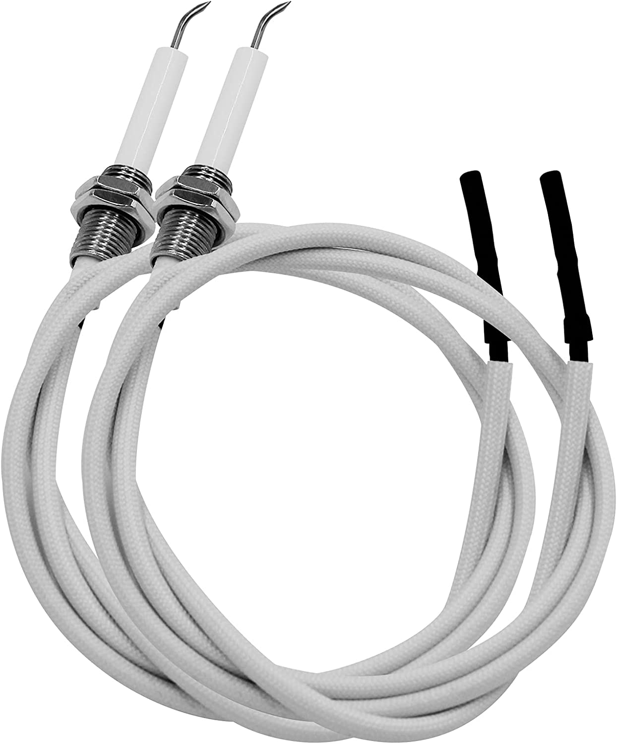 Igniter Ceramic Electrode Replacement Part .27.56-Inch Ignitor Wire &Ceramic Spa