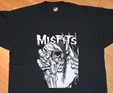  1980's MISFITS vtg punk concert tour tee t-shirt XL Rare 80's Danzig Samhain