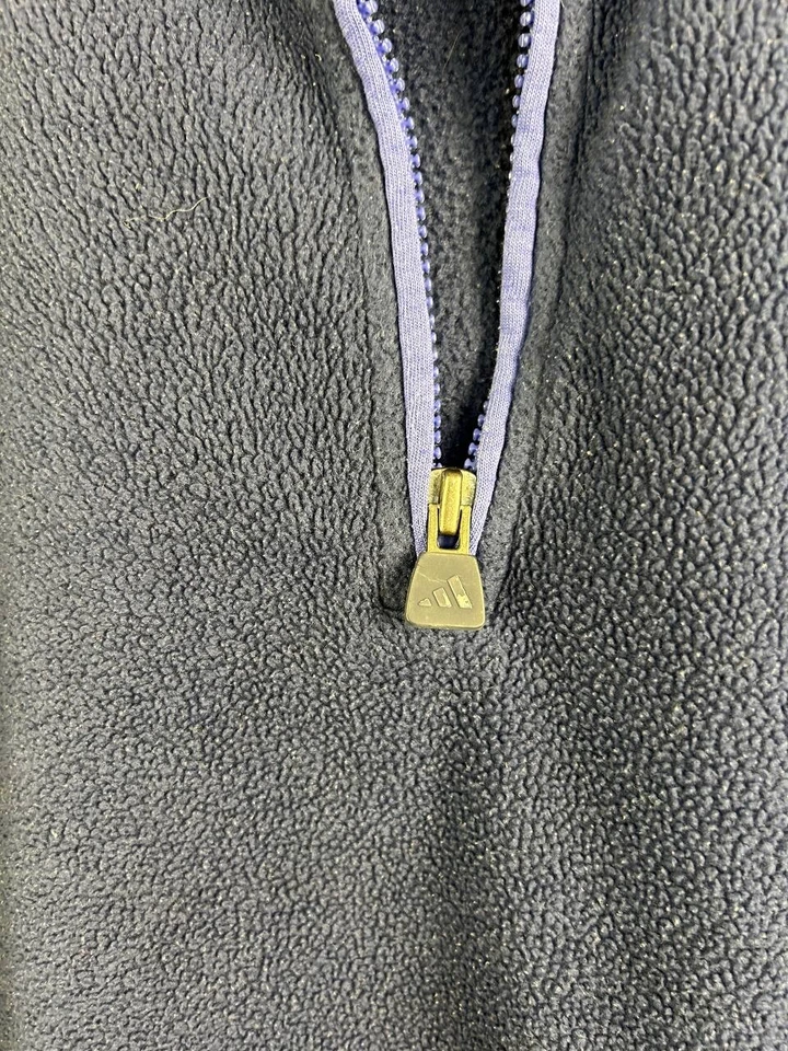 Chaqueta polar Adidas vintage 1/4 cremallera años 90 azul hombre talla XL ig93 Foto 4 de 4