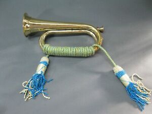 Messing Jagdhorn Posthorn  25 cm Brass  Horn Trompete  Militär Horn