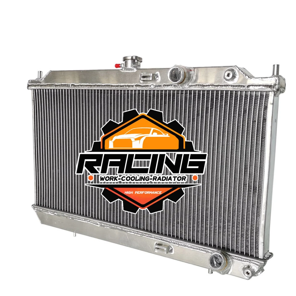 Radiador completo de aluminio para motor Acura Integra L4 1990 1991 1992 1993 1,8 L MT Foto 3 de 4