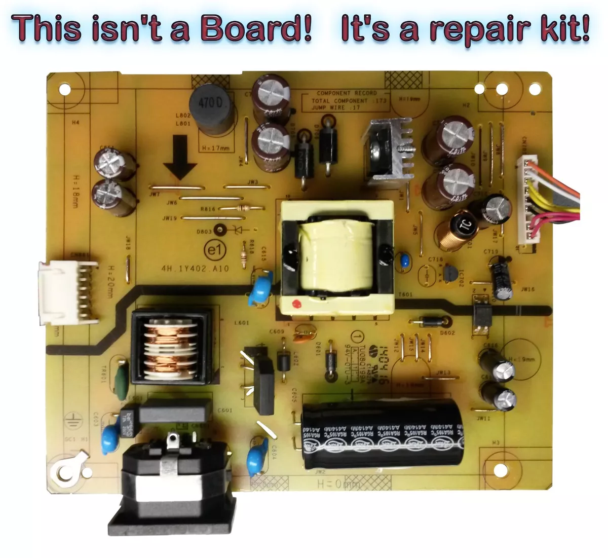 Repair Kit Capacitors For Monitor LCD BenQ GL2460 For Power