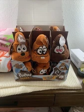 Basic Fun Poopeez stuffed plush toy 6" nerd lets get this potty started 12 NIB