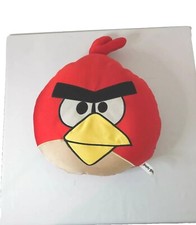 Vtg Rare Original 2011 Angry Birds Pillow 16" Microbeaded Red Rovio Commonwealth