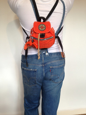 kipling orange backpack