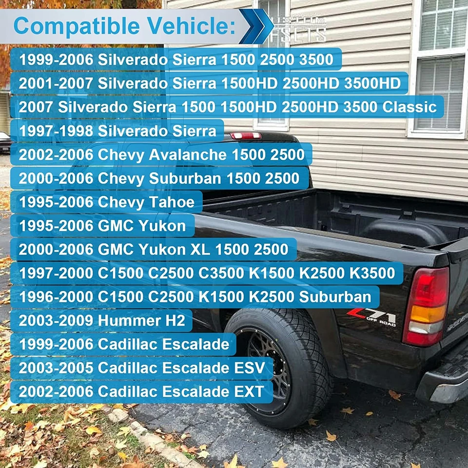 2 Para Chevy Silverado 15183156 Accesorio LED Panel Puerta Luz Rojo Lente Reflector Foto 4 de 4