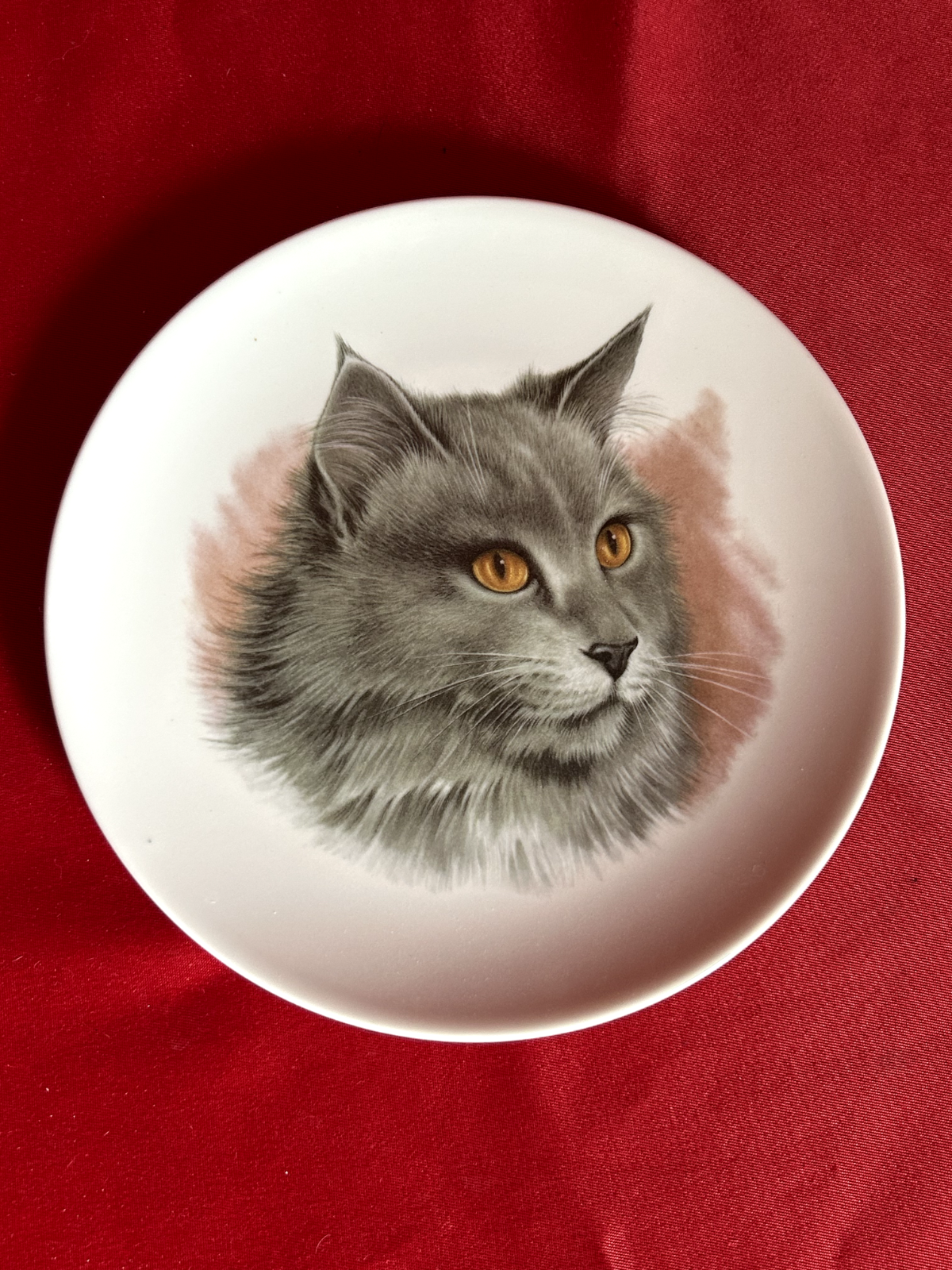 Schumann Arzberg E&R Golden Crown Long Hair Gray Tabby Cat 7.5