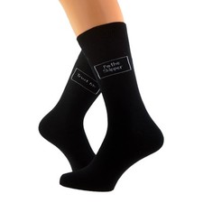 Trust me I'm the Skipper Woven Mens Socks UK 5-12 X6S150