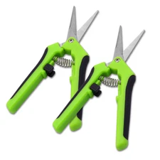 2-Pack Premium Stainless Steel Garden Pruning Shears Scissors Set, EJ-2027