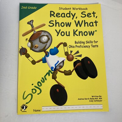 2nd Gr Workbook Homeschool/Tutoring/Classroom RDG/Writing/Math w/Parent Book