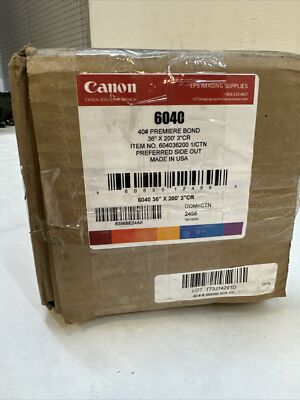 Canon Oce 6040 40lb Uncoated Presentation Poster Inkjet Paper 36''x200'