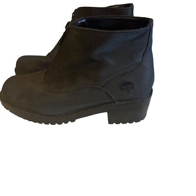 Totes black zip size 9 M ankle boots
