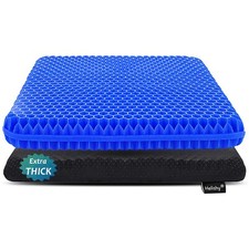 Gel Seat Cushion for Long Sitting, Extra Thick Gel Cushion for Wheelchair Sof...