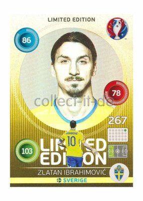Panini Adrenalyn XL Euro 2016 - Zlatan Ibrahimovic- Limited Edition