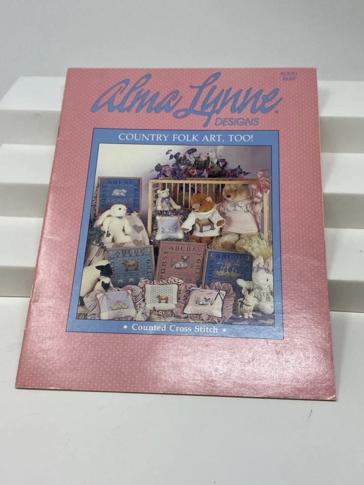 Country Folk Art Too! Cross Stitch | Alma Lynne ALX-51 Samplers Animals Booklet  - Image 2 of 4