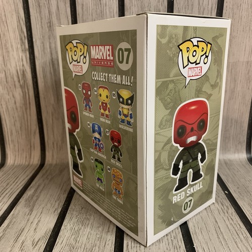 Red Skull Marvel Funko Pop #07 Rare & Vaults Grail Captain America With Stack - Bild 4 von 11