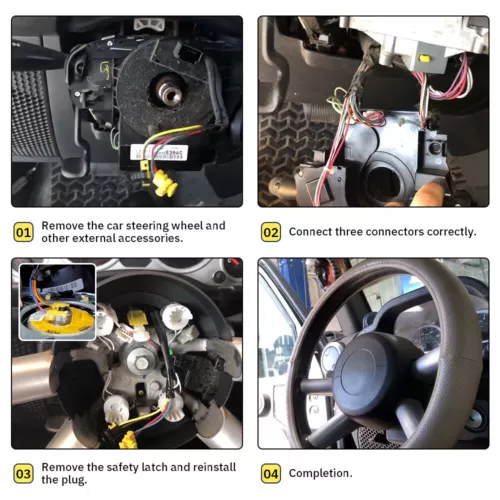 Clock Spring For Jeep Wrangler JK 2007-2018 With Angle Sensor Steering Wheel - Picture 10 of 12