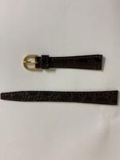 An authentic CITIZEN JAPAN 14mm Vintage Leather band strap brown RARE