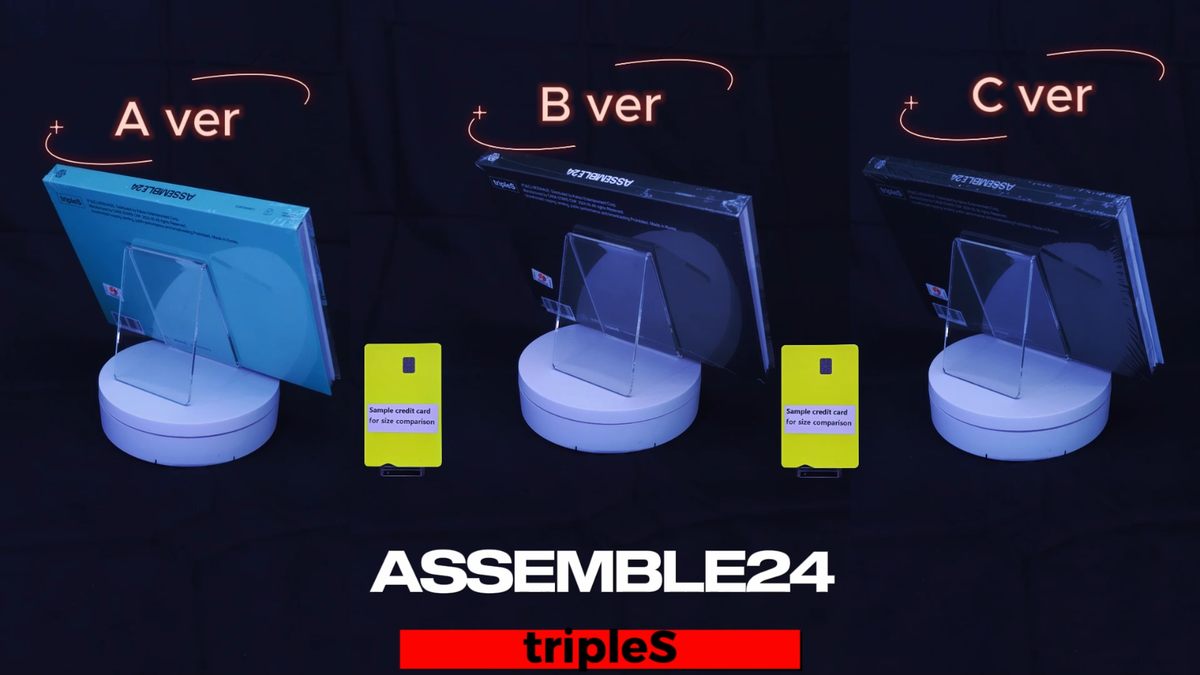 TRIPLES ASSEMBLE24 Album 3 Ver SET/3CD+3 Book+3 Objekt+9