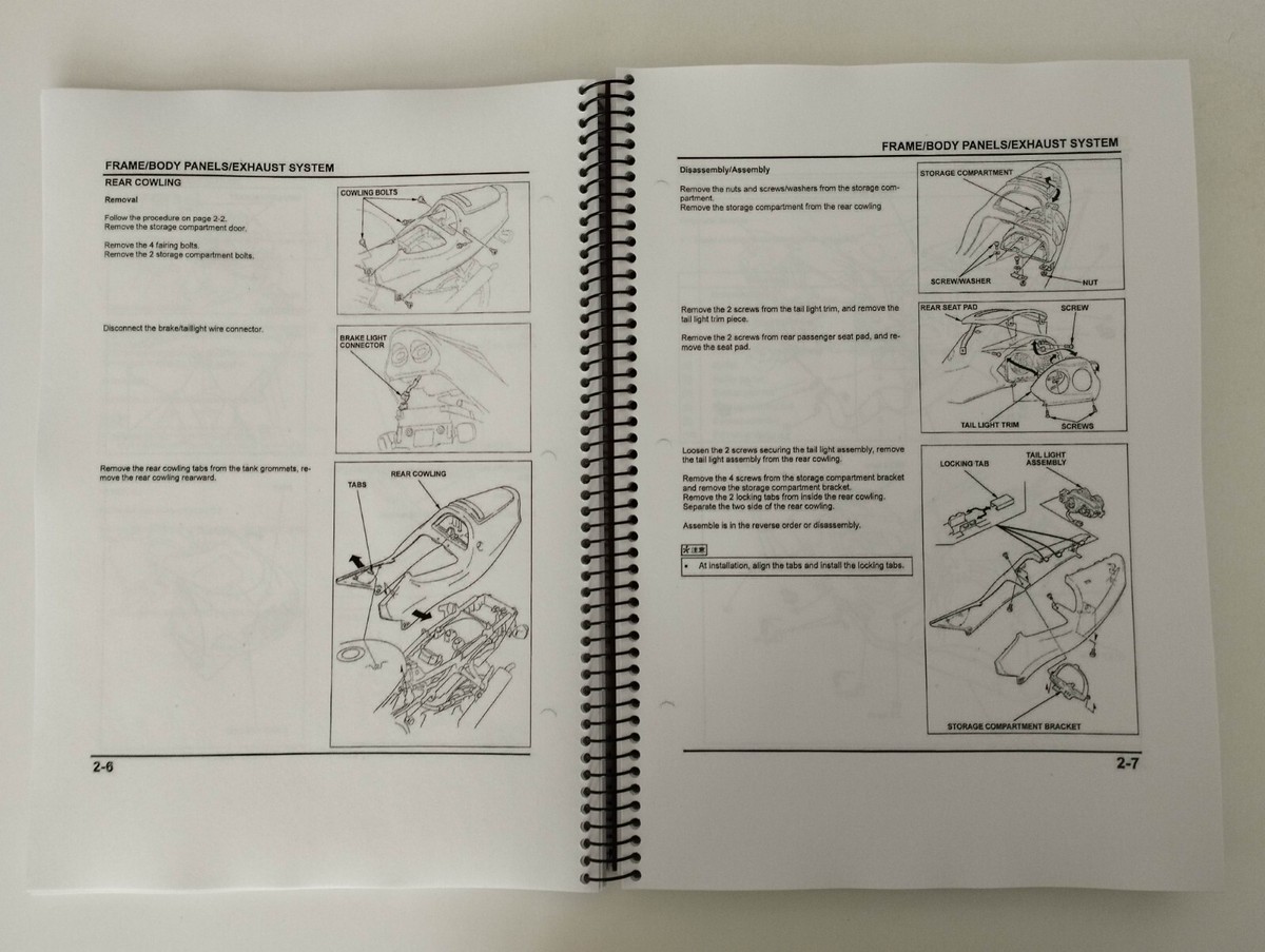 Honda Factory Workshop Service & Repair Manual of Honda NSR 250
