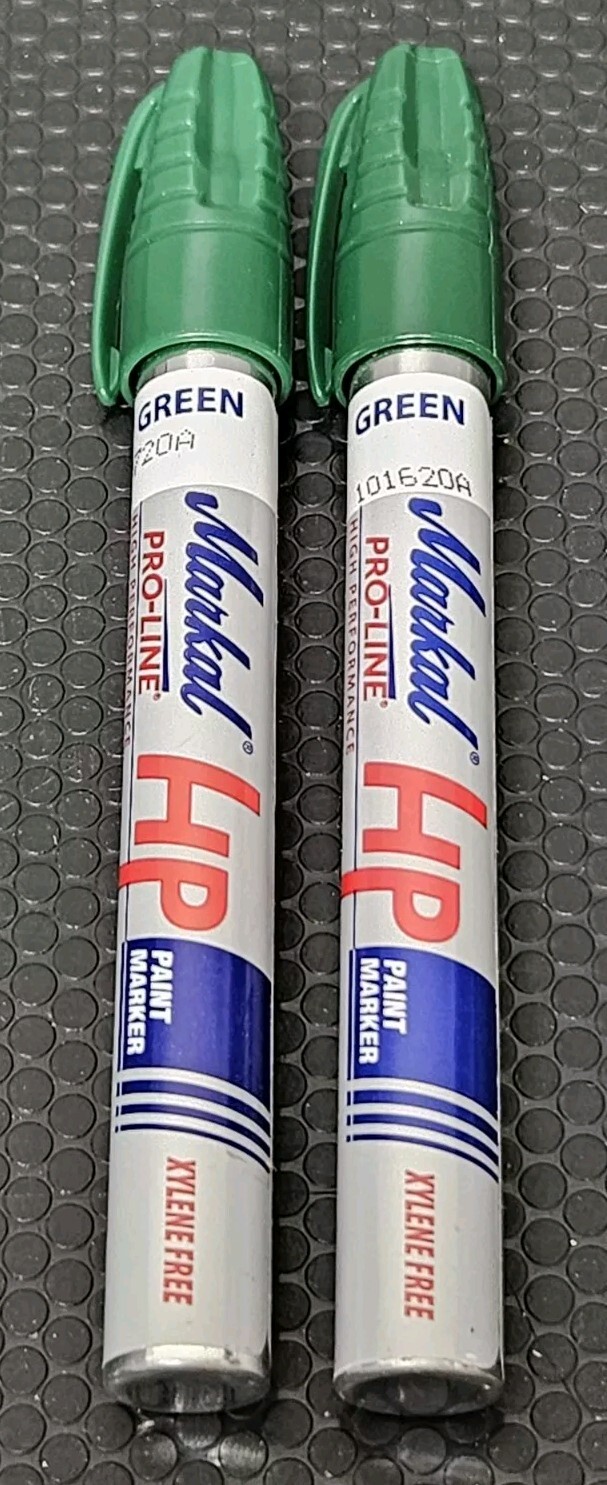 2x Markal Pro-line Paint Marker  High Performance Green Pain