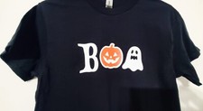 Halloween Glow in the Dark black T-SHIRT, New Sz. S
