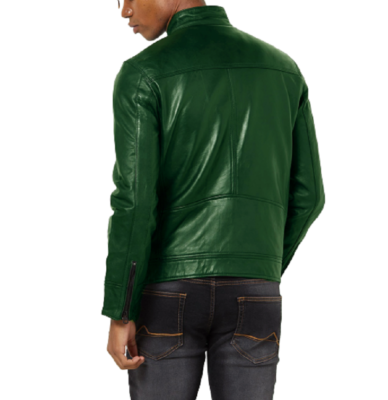 Leather Jacket Biker Motorcycle Racer Vintage Bomber Men's Soft