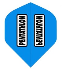 PENTATHLON Light Blue Standard Dart Flights 100 Micron 5 sets 15 flights