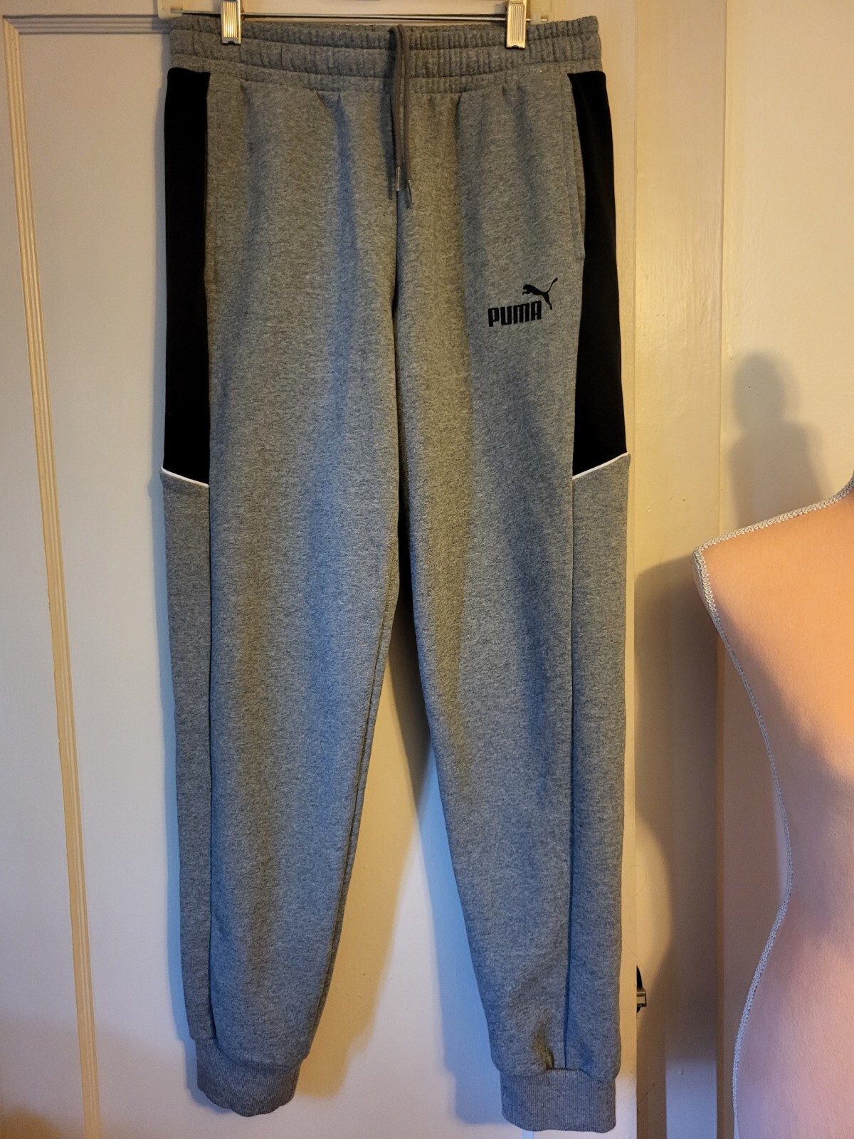 100 cotton grey navy blue puma sweat pants pockets … Gem