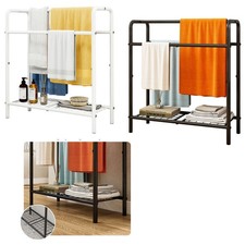 Metal Towel Rack, Freestanding Towel Holder for Bathroom, Display Rack Bedroom
