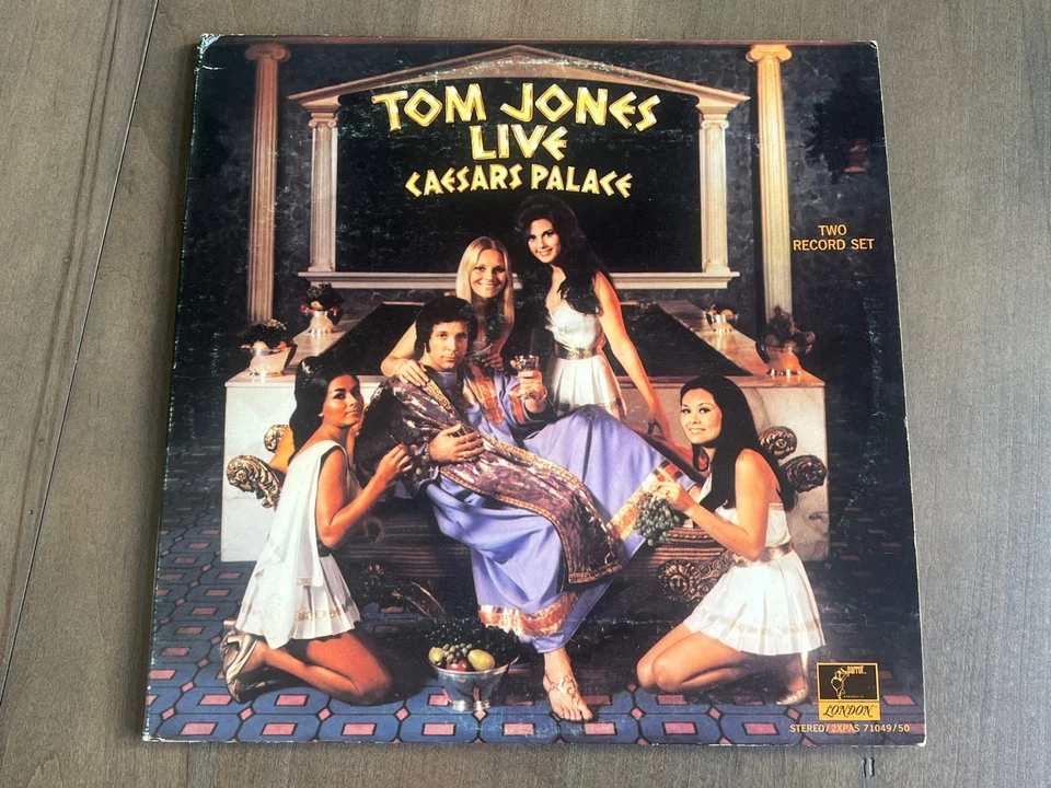 Tom Jones “Live At Caesars Palace” Vinyl 2LP Parrot 1971 (2XPAS 71049/50) VG+/EX Foto 2 de 4