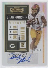 2020 Panini Contenders Rookie Championship Ticket 7/49 Kamal Martin Auto nd3