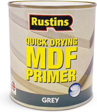 RUSTINS MDGP250 Quick Drying MDF Grey Primer 250Ml