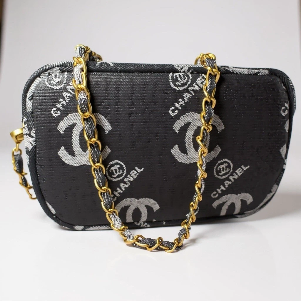 CHANEL Black Makeup Makeup Bags for sale | eBay