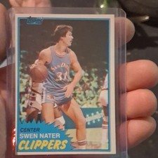 Topps 1981-82 Swen Nater #38 San Diego Clippers Basketball Card