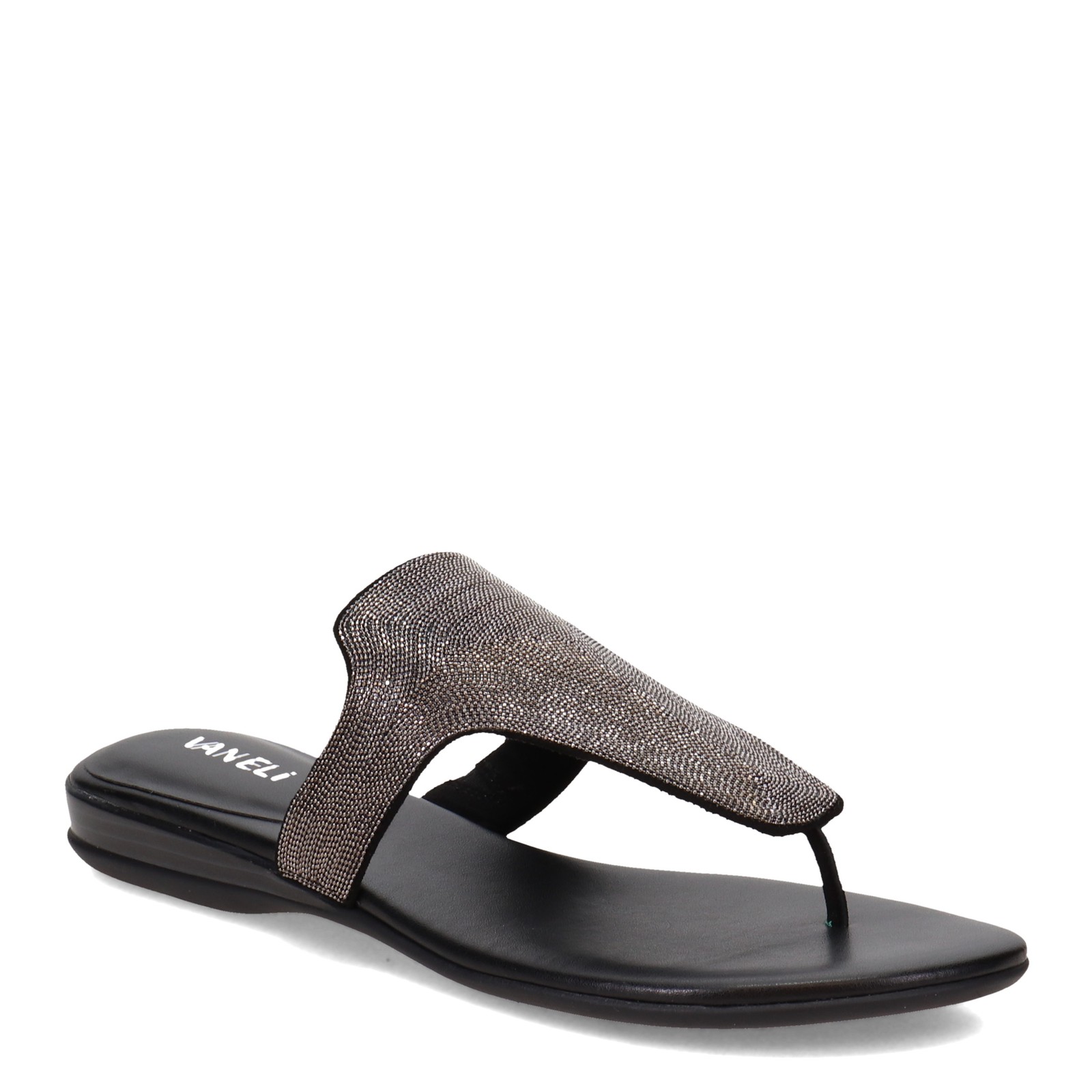 VANELi Womens Yvona Sandal Black 65 M YVONA-BLACK Black BLEND 6190₽