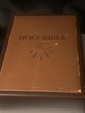 Vintage Holy Bible Dove Of Peace KJV Gift Edition Boxed Memorial Book Hardcover