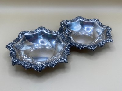Vintage Victorian Reed & Barton Sterling Silver Double Dish Nut Candy Bowl X512A