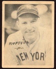 1939 Play Ball Red Ruffing #3 (YANKEES) low grade; writing on front