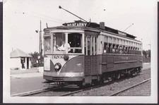Public Service New Jersey trolley photo #3202 Lincoln Hwk Kearny 1944