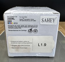 222XL 222 Ink Cartridge Set HY BK/C/M/Y Fits Epson XP-5200 WorkForce WF-2960