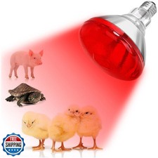 DaToo Infrared Heat Lamp Bulb for Chickens Red Heat Lamp Flood Light Heat Lam