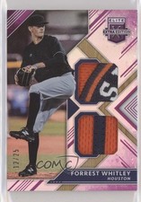 2018 Panini Elite Extra Edition Dual Materials Purple 12/25 Forrest Whitley hg6